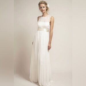 Saja HB6979 Silk Chiffon Wedding Dress Size 8